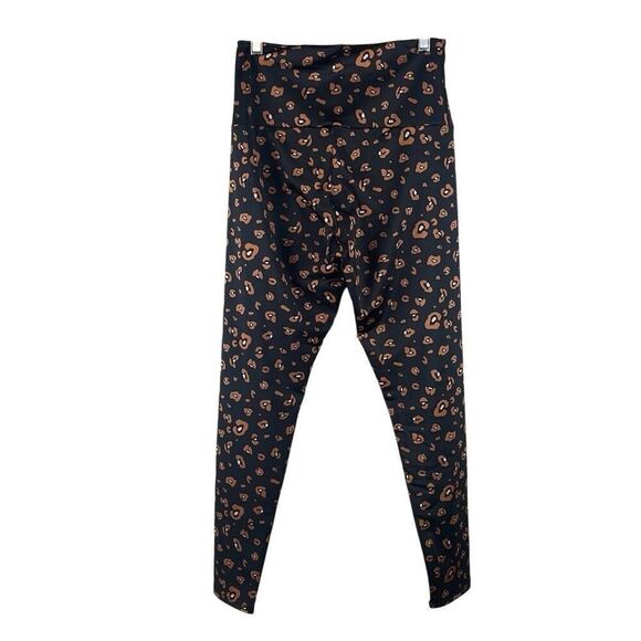 Onzie High Basic Midi Leggings Leopard Print M/L - Picture 1 of 12